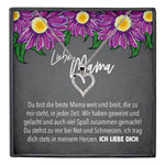 22Feels® Mama Geschenk Muttertag Geburtstag Frauen Schmuck mit Karte Herz Halskette Echt Silber Weihnachten Idee von Tochter oder Sohn-Schmuck mit Botschaftskarte - Herz21-22Feels