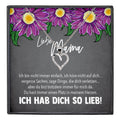 22Feels® Mama Geschenk Muttertag Geburtstag Frauen Herz Halskette mit Karte Echt Silber Schmuck Weihnachten Idee von Tochter oder Sohn-Schmuck mit Botschaftskarte - Herz21-22Feels