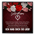 22Feels® Mama Geschenk Muttertag Geburtstag Frauen Herz Halskette mit Karte Echt Silber Schmuck Weihnachten Idee von Tochter oder Sohn-Schmuck mit Botschaftskarte - Herz21-22Feels