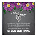 22Feels® Mama Geschenk Muttertag Geburtstag Frauen Schmuck mit Karte Herz Halskette Echt Silber Weihnachten Idee von Tochter oder Sohn-Schmuck mit Botschaftskarte - Herz21-22Feels