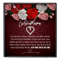 22Feels® Mama Geschenk Muttertag Geburtstag Frauen Herz Halskette mit Karte Echt Silber Schmuck Weihnachten Idee von Tochter oder Sohn-Schmuck mit Botschaftskarte - Herz21-22Feels