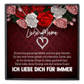 22Feels® Mama Geschenk Muttertag Geburtstag Frauen Herz Halskette mit Karte Echt Silber Schmuck Weihnachten Idee von Tochter oder Sohn-Schmuck mit Botschaftskarte - Herz21-22Feels