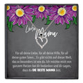 22Feels® Mama Geschenk Muttertag Geburtstag Frauen Herz Halskette mit Karte Echt Silber Schmuck Weihnachten Idee von Tochter oder Sohn-Schmuck mit Botschaftskarte - Herz21-22Feels