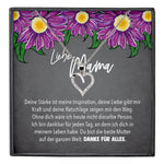 22Feels® Mama Geschenk Muttertag Geburtstag Frauen Schmuck mit Karte Herz Halskette Echt Silber Weihnachten Idee von Tochter oder Sohn-Schmuck mit Botschaftskarte - Herz21-22Feels