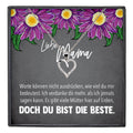22Feels® Mama Geschenk Muttertag Geburtstag Frauen Herz Halskette mit Karte Echt Silber Schmuck Weihnachten Idee von Tochter oder Sohn-Schmuck mit Botschaftskarte - Herz21-22Feels