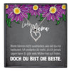 22Feels® Mama Geschenk Muttertag Geburtstag Frauen Herz Halskette mit Karte Echt Silber Schmuck Weihnachten Idee von Tochter oder Sohn-Schmuck mit Botschaftskarte - Herz21-22Feels