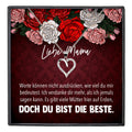 22Feels® Mama Geschenk Muttertag Geburtstag Frauen Herz Halskette mit Karte Echt Silber Schmuck Weihnachten Idee von Tochter oder Sohn-Schmuck mit Botschaftskarte - Herz21-22Feels