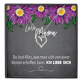 22Feels® Mama Geschenk Muttertag Geburtstag Frauen Schmuck mit Karte Herz Halskette Echt Silber Weihnachten Idee von Tochter oder Sohn-Schmuck mit Botschaftskarte - Herz21-22Feels