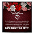22Feels® Mama Geschenk Muttertag Geburtstag Frauen Schmuck mit Karte Herz Halskette Echt Silber Weihnachten Idee von Tochter oder Sohn-Schmuck mit Botschaftskarte - Herz21-22Feels