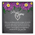 22Feels® Mama Geschenk Muttertag Geburtstag Frauen Herz Halskette mit Karte Echt Silber Schmuck Weihnachten Idee von Tochter oder Sohn-Schmuck mit Botschaftskarte - Herz21-22Feels