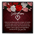 22Feels® Mama Geschenk Muttertag Geburtstag Frauen Herz Halskette mit Karte Echt Silber Schmuck Weihnachten Idee von Tochter oder Sohn-Schmuck mit Botschaftskarte - Herz21-22Feels