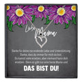 22Feels® Mama Geschenk Muttertag Geburtstag Frauen Herz Halskette mit Karte Echt Silber Schmuck Weihnachten Idee von Tochter oder Sohn-Schmuck mit Botschaftskarte - Herz21-22Feels