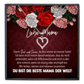 22Feels® Mama Geschenk Muttertag Geburtstag Frauen Schmuck mit Karte Herz Halskette Echt Silber Weihnachten Idee von Tochter oder Sohn-Schmuck mit Botschaftskarte - Herz21-22Feels