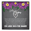 22Feels® Mama Geschenk Muttertag Geburtstag Frauen Herz Halskette mit Karte Echt Silber Schmuck Weihnachten Idee von Tochter oder Sohn-Schmuck mit Botschaftskarte - Herz21-22Feels
