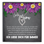 22Feels® Mama Geschenk Muttertag Geburtstag Frauen Herz Halskette mit Karte Echt Silber Schmuck Weihnachten Idee von Tochter oder Sohn-Schmuck mit Botschaftskarte - Herz21-22Feels