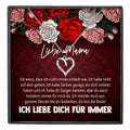 22Feels® Mama Geschenk Muttertag Geburtstag Frauen Herz Halskette mit Karte Echt Silber Schmuck Weihnachten Idee von Tochter oder Sohn-Schmuck mit Botschaftskarte - Herz21-22Feels
