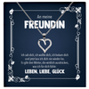 22Feels® Freundin Geschenk zu Jahrestag, Valentinstag und co. - Echt Silber 925/000 Schmuckset: Herz Halskette mit Botschaftskarte-Schmuck mit Botschaftskarte - Herz21-22Feels
