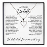 22Feels® Verlobung Geschenk Frauen Silber 925/000 Herz Halskette mit Karte Schmuck Ich Liebe Dich Verlobte Valentinstag Hochzeitsplanung Jahrestag-Schmuck mit Botschaftskarte - Herz21-22Feels
