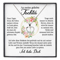 22Feels® Geliebte Tochter Geschenk Silber 925/000 Herz Halskette mit Karte Mädchen Frauen Schmuck Geburtstag Weihnachten Firmung Konfirmation etc.-Schmuck mit Botschaftskarte - Herz21-22Feels