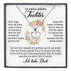 22Feels® Geliebte Tochter Geschenk Silber 925/000 Herz Halskette mit Karte Mädchen Frauen Schmuck Geburtstag Weihnachten Firmung Konfirmation etc.-Schmuck mit Botschaftskarte - Herz21-22Feels