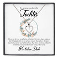 22Feels® Unsere Tochter Geschenk Silber 925/000 Herz Halskette mit Karte Mädchen Frauen Schmuck Geburtstag Weihnachten Firmung Konfirmation etc.-Schmuck mit Botschaftskarte - Herz21-22Feels