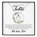 22Feels® Unsere Tochter Geschenk Silber 925/000 Herz Halskette mit Karte Mädchen Frauen Schmuck Geburtstag Weihnachten Firmung Konfirmation etc.-Schmuck mit Botschaftskarte - Herz21-22Feels