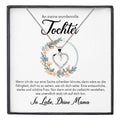 22Feels® Wundervolle Tochter Geschenk von Mama Silber 925/000 Herz Halskette mit Karte Mädchen Frauen Schmuck Geburtstag Weihnachten Firmung Konfirmation etc.-Schmuck mit Botschaftskarte - Herz21-22Feels