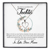 22Feels® Wundervolle Tochter Geschenk von Mama Silber 925/000 Herz Halskette mit Karte Mädchen Frauen Schmuck Geburtstag Weihnachten Firmung Konfirmation etc.-Schmuck mit Botschaftskarte - Herz21-22Feels