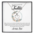 22Feels® Wundervolle Tochter Geschenk Silber 925/000 Herz Halskette mit Karte Mädchen Frauen Schmuck Geburtstag Weihnachten Firmung Konfirmation etc.-Schmuck mit Botschaftskarte - Herz21-22Feels