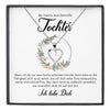 22Feels® Wundervolle Tochter Geschenk Silber 925/000 Herz Halskette mit Karte Mädchen Frauen Schmuck Geburtstag Weihnachten Firmung Konfirmation etc.-Schmuck mit Botschaftskarte - Herz21-22Feels