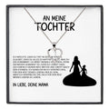 22Feels® Tochter Geschenk von Mama Silber 925/000 Herz Halskette mit Karte Mädchen Frauen Schmuck Geburtstag Weihnachten Firmung Konfirmation etc.-Schmuck mit Botschaftskarte - Herz21-22Feels