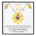 22Feels® Sonnenschein Tochter Geschenk von Mama Silber 925/000 Herz Halskette mit Karte Mädchen Frauen Schmuck Geburtstag Weihnachten Firmung Konfirmation etc.-Schmuck mit Botschaftskarte - Herz21-22Feels