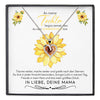 22Feels® Sonnenschein Tochter Geschenk von Mama Silber 925/000 Herz Halskette mit Karte Mädchen Frauen Schmuck Geburtstag Weihnachten Firmung Konfirmation etc.-Schmuck mit Botschaftskarte - Herz21-22Feels