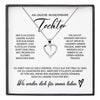 22Feels® Unsere Tochter Geschenk Silber 925/000 Herz Halskette mit Karte Mädchen Frauen Schmuck Geburtstag Weihnachten Firmung Konfirmation etc.-Schmuck mit Botschaftskarte - Herz21-22Feels