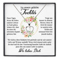 22Feels® Unsere Tochter Geschenk Silber 925/000 Herz Halskette mit Karte Mädchen Frauen Schmuck Geburtstag Weihnachten Firmung Konfirmation etc.-Schmuck mit Botschaftskarte - Herz21-22Feels