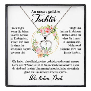 22Feels® Unsere Tochter Geschenk Silber 925/000 Herz Halskette mit Karte Mädchen Frauen Schmuck Geburtstag Weihnachten Firmung Konfirmation etc.-Schmuck mit Botschaftskarte - Herz21-22Feels