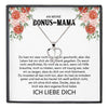 22Feels® Stiefmama Geschenk Silber 925/000 Herz Halskette Stiefmutter Muttertag Frauen Schmuck mit Karte Geburtstag Weihnachten Stiefeltern Bonus Mutter Patchwork-Schmuck mit Botschaftskarte - Herz21-22Feels