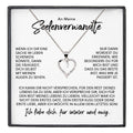 22Feels® Seelenverwandte Ich Liebe Dich Frauen Geschenk Silber 925/000 Schmuck Ehefrau Freundin Herz Halskette Valentinstag Hochzeitstag Jahrestag-Schmuck mit Botschaftskarte - Herz21-22Feels