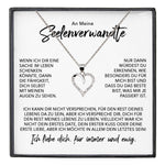 22Feels® Seelenverwandte Ich Liebe Dich Frauen Geschenk Silber 925/000 Schmuck Ehefrau Freundin Herz Halskette Valentinstag Hochzeitstag Jahrestag-Schmuck mit Botschaftskarte - Herz21-22Feels
