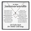 22Feels® Seelenverwandte Ich Liebe Dich Frauen Geschenk Silber 925/000 Schmuck Ehefrau Freundin Herz Halskette Valentinstag Hochzeitstag Jahrestag-Schmuck mit Botschaftskarte - Herz21-22Feels