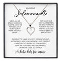 22Feels® Seelenverwandte Ich Liebe Dich Frauen Geschenk Silber 925/000 Schmuck Ehefrau Freundin Herz Halskette Valentinstag Hochzeitstag Jahrestag-Schmuck mit Botschaftskarte - Herz21-22Feels