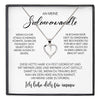 22Feels® Seelenverwandte Ich Liebe Dich Frauen Geschenk Silber 925/000 Schmuck Ehefrau Freundin Herz Halskette Valentinstag Hochzeitstag Jahrestag-Schmuck mit Botschaftskarte - Herz21-22Feels