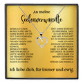 22Feels® Seelenverwandte Ich Liebe Dich Frauen Geschenk Silber 925/000 Schmuck Ehefrau Freundin Herz Halskette Valentinstag Hochzeitstag Jahrestag-Schmuck mit Botschaftskarte - Herz21-22Feels