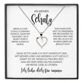 22Feels® Schatz Ich Liebe Dich Frauen Geschenk Silber 925/000 Schmuck Ehefrau Freundin Herz Halskette Valentinstag Hochzeitstag Jahrestag-Schmuck mit Botschaftskarte - Herz21-22Feels