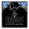 22Feels® Unsere Oma Geschenk Silber 925/000 Herz Halskette Karte Frauen Schmuck Damen Collier Grossmutter Weihnachten Geburtstag Muttertag Grosseltern-Schmuck mit Botschaftskarte - Herz21-22Feels