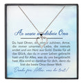 22Feels® Liebe Oma Geschenk Silber 925/000 Herz Halskette Karte Frauen Schmuck Damen Collier Grossmutter Weihnachten Geburtstag Muttertag Grosseltern-Schmuck mit Botschaftskarte - Herz21-22Feels