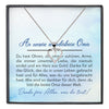 22Feels® Liebe Oma Geschenk Silber 925/000 Herz Halskette Karte Frauen Schmuck Damen Collier Grossmutter Weihnachten Geburtstag Muttertag Grosseltern-Schmuck mit Botschaftskarte - Herz21-22Feels