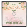 22Feels® Liebe Oma Geschenk Silber 925/000 Herz Halskette Karte Frauen Schmuck Damen Collier Grossmutter Weihnachten Geburtstag Muttertag Grosseltern-Schmuck mit Botschaftskarte - Herz21-22Feels