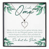 22Feels® Liebe Oma Geschenk Silber 925/000 Herz Halskette Karte Frauen Schmuck Damen Collier Grossmutter Weihnachten Geburtstag Muttertag Grosseltern-Schmuck mit Botschaftskarte - Herz21-22Feels