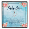 22Feels® Liebe Oma Geschenk Silber 925/000 Herz Halskette Karte Frauen Schmuck Damen Collier Grossmutter Weihnachten Geburtstag Muttertag Grosseltern-Schmuck mit Botschaftskarte - Herz21-22Feels